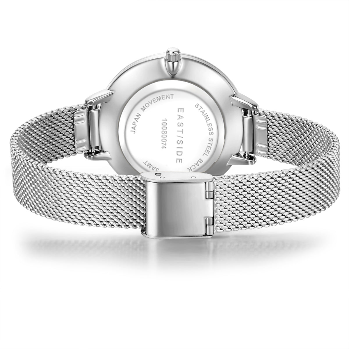 Damen Quarzuhr silber Edelstahl silber