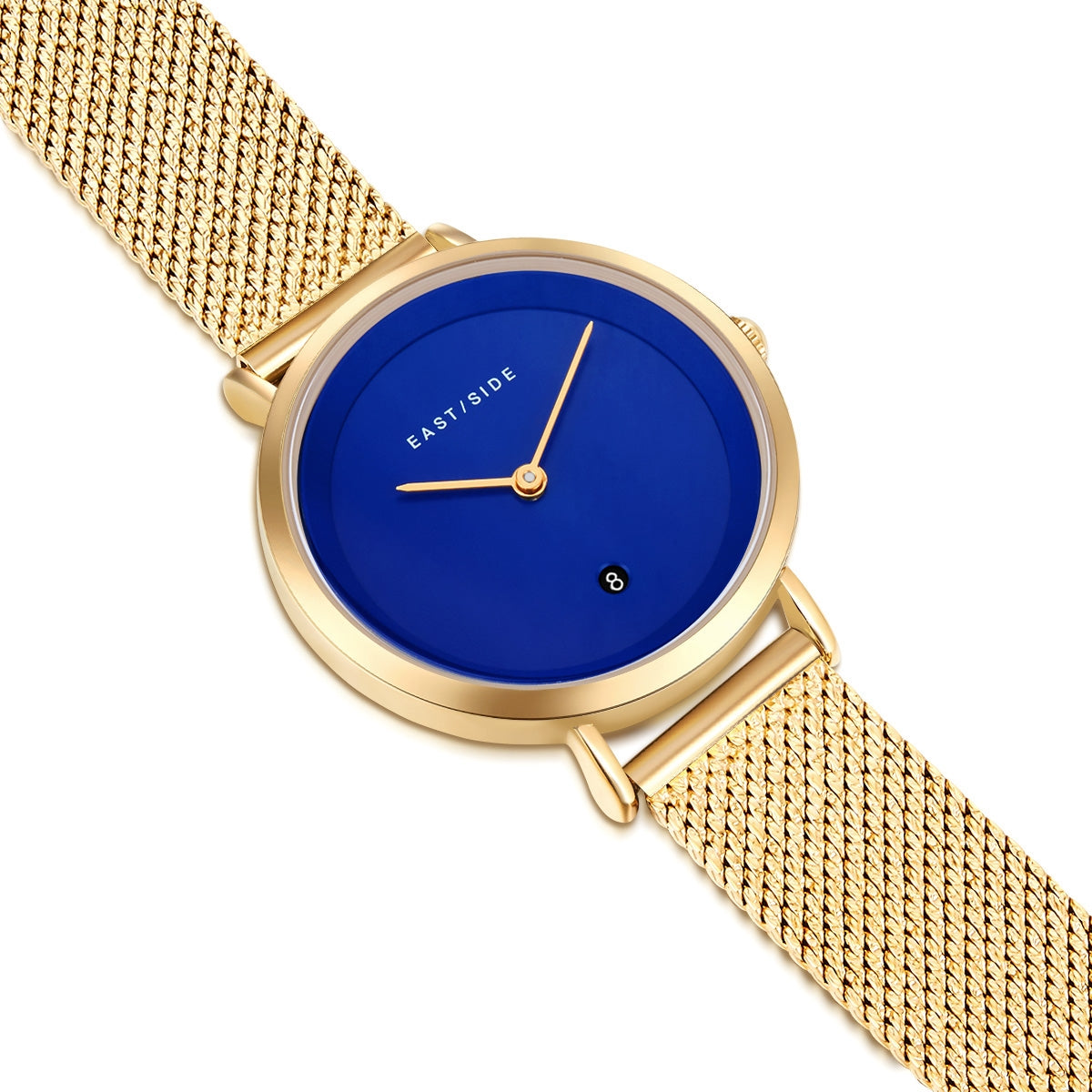 Damen Quarzuhr gelbgold Edelstahl gelbgold