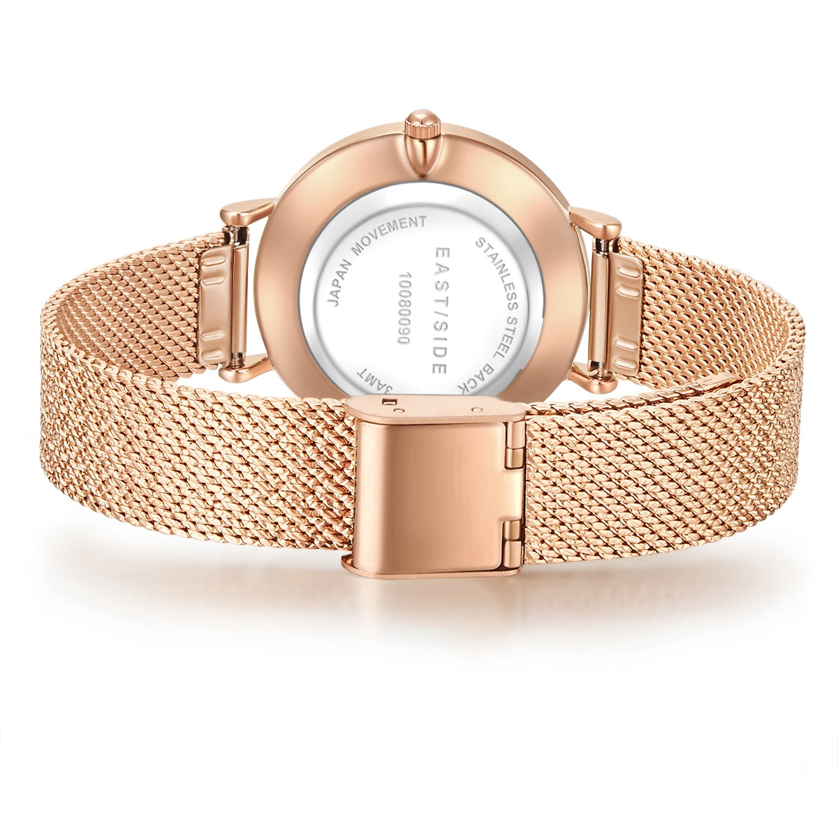 Damen Quarzuhr roségold Edelstahl roségold