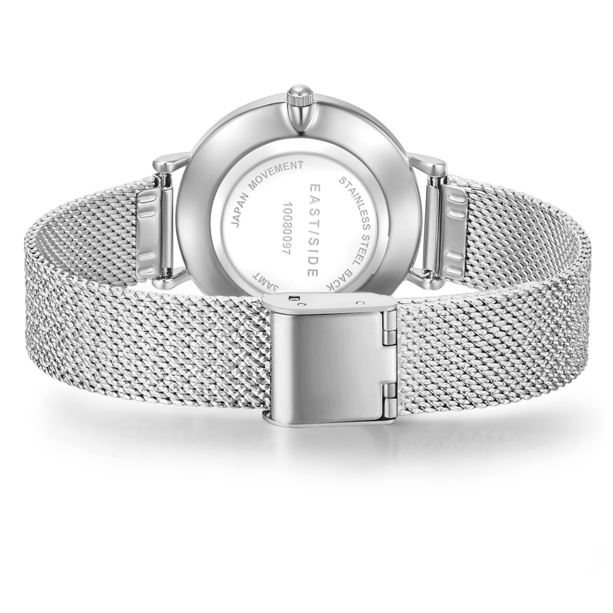 Damen Quarzuhr silber Edelstahl silber
