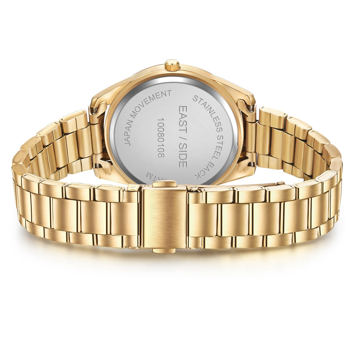 Damen Quarzuhr gelbgold Edelstahl gelbgold