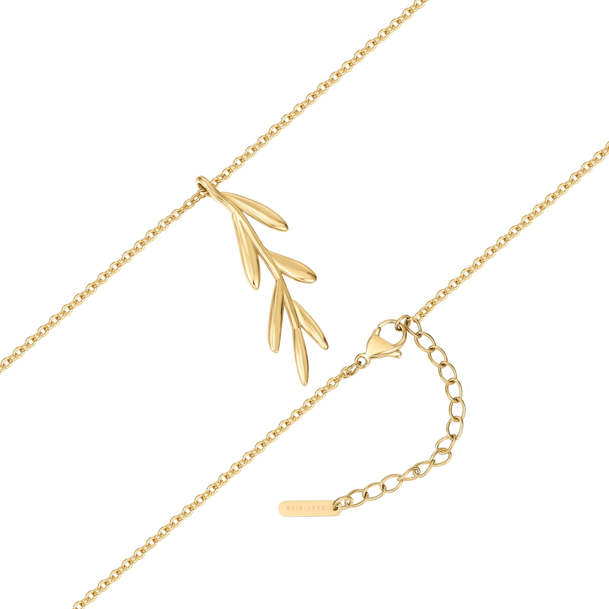 Kette mit Anhänger Edelstahl gelbgold