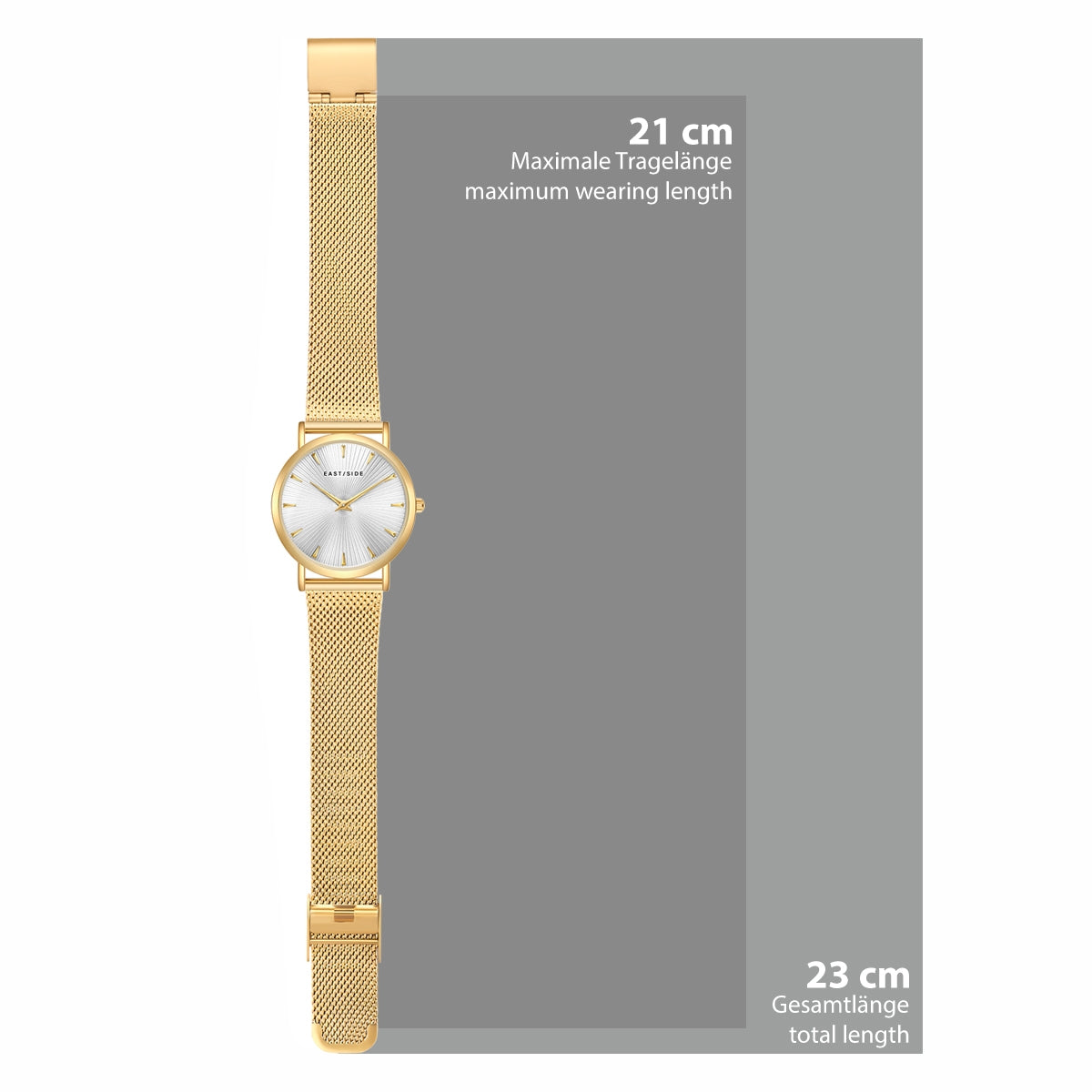 Damen Quarzuhr gelbgold Edelstahl gelbgold