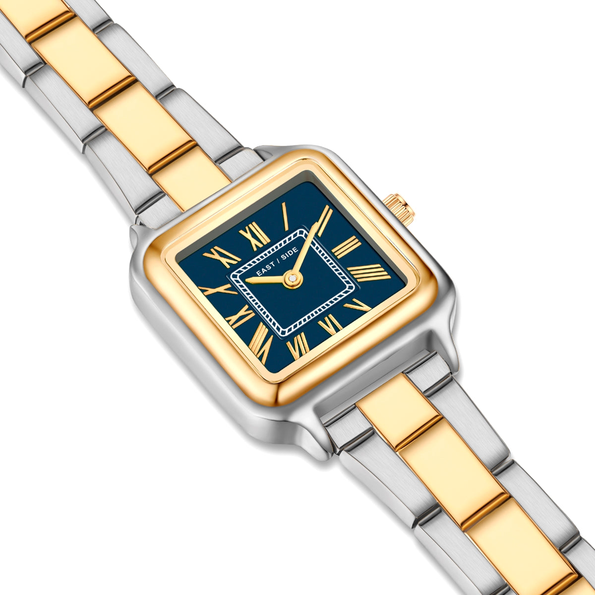 Damen Quaruhr bicolor Edelstahl bicolor