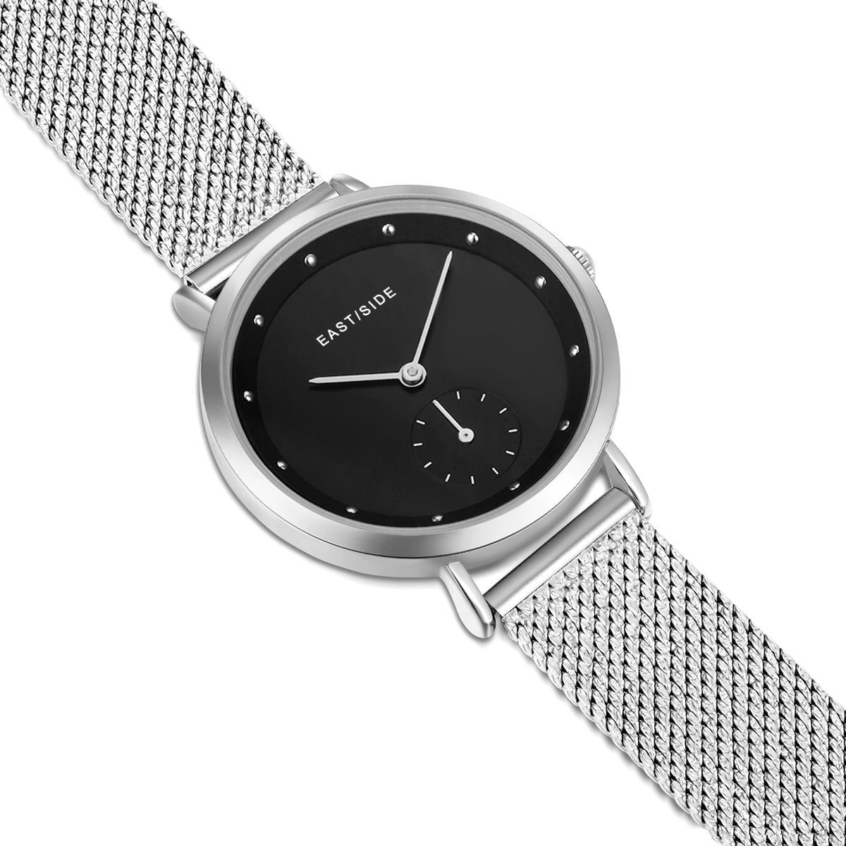 Damen Quarzuhr silber Edelstahl silber