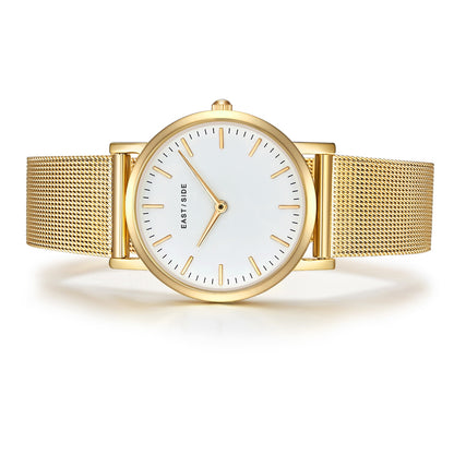 Damen Quarzuhr gelbgold Edelstahl gelbgold