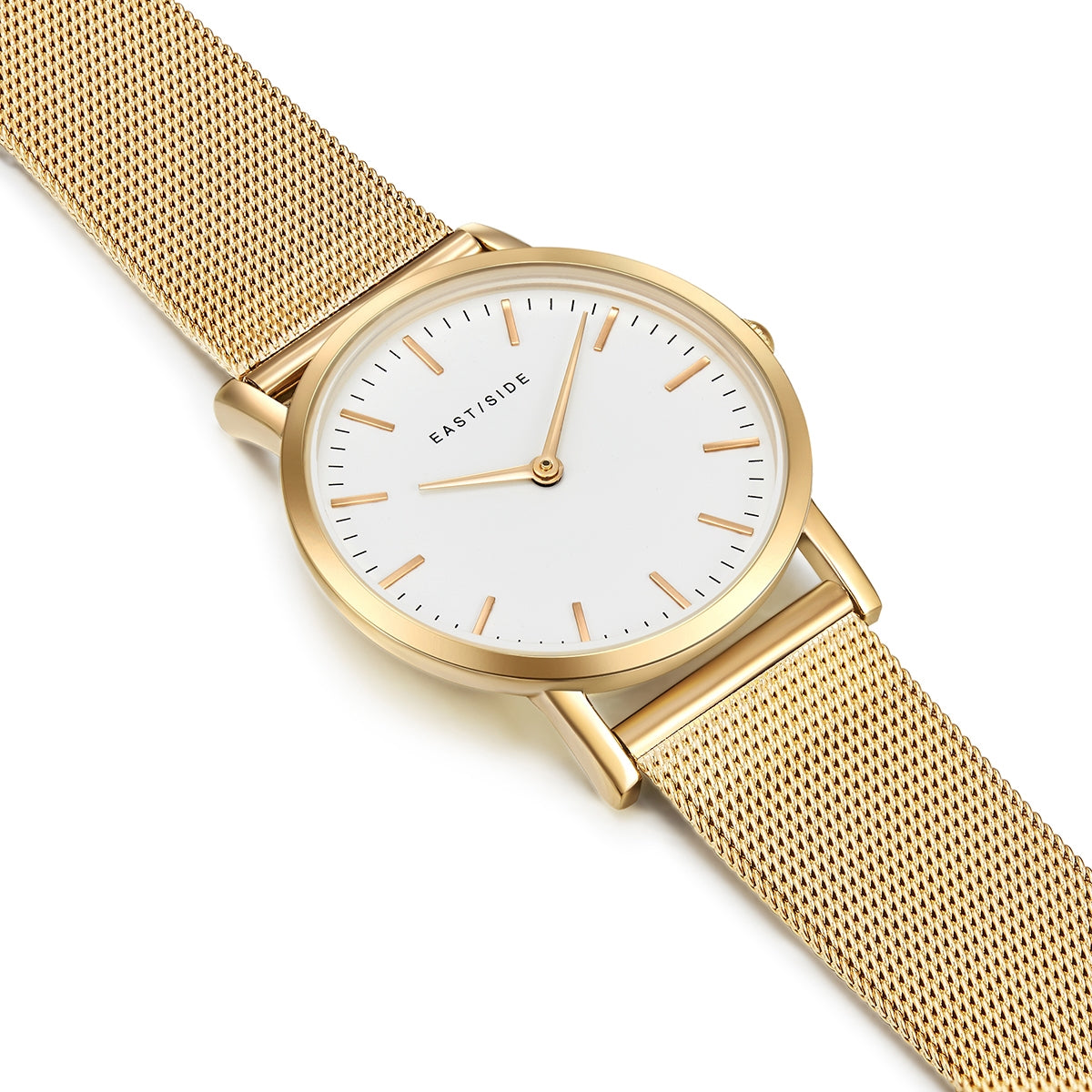 Damen Quarzuhr gelbgold Edelstahl gelbgold