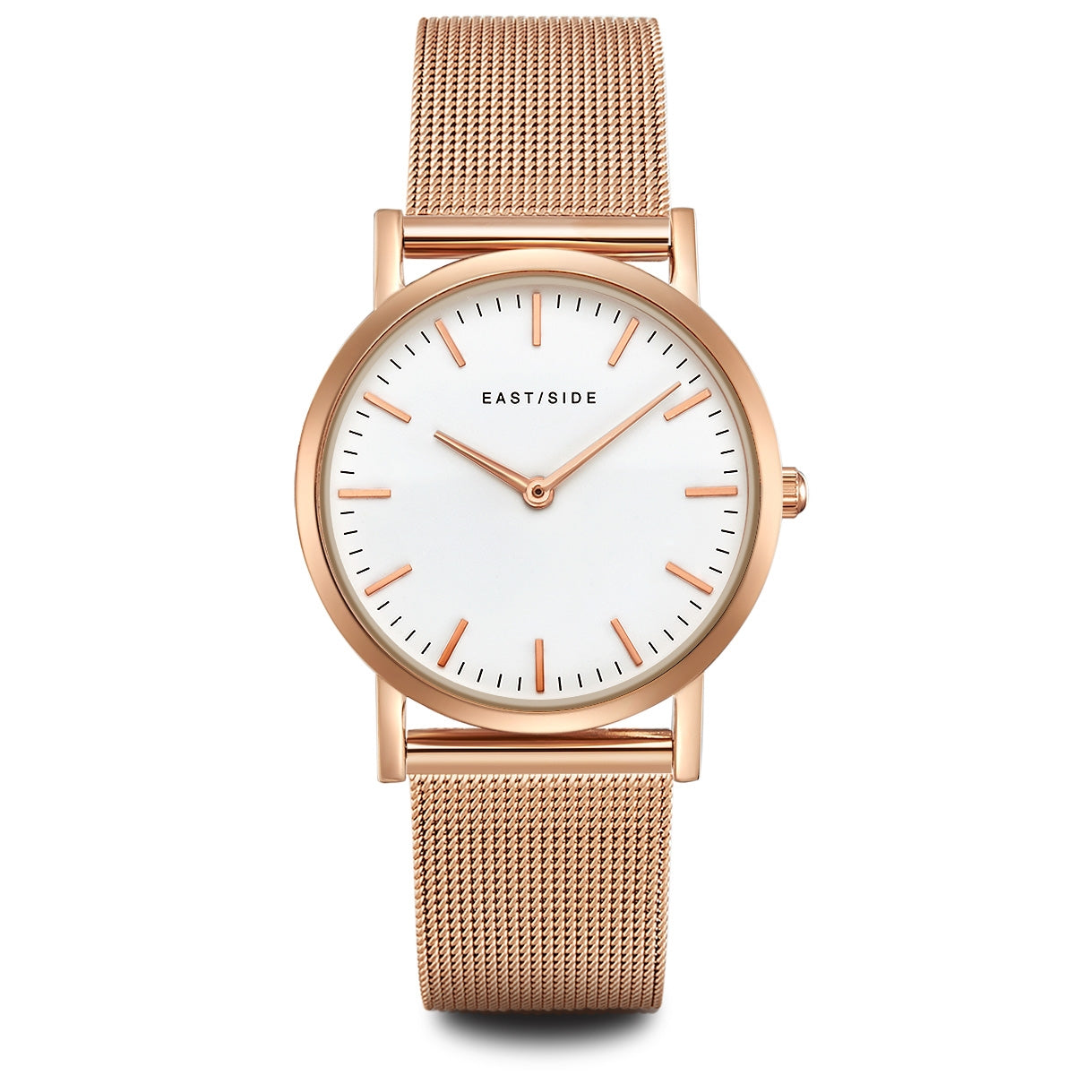 Damen Quarzuhr roségold Edelstahl roségold