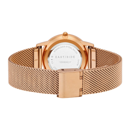 Damen Quarzuhr roségold Edelstahl roségold