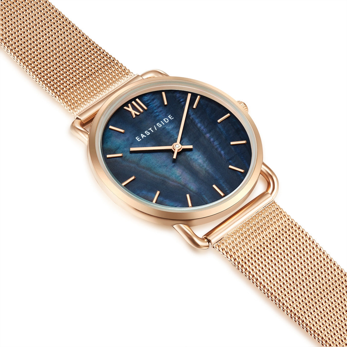 Damen Quarzuhr roségold Edelstahl roségold