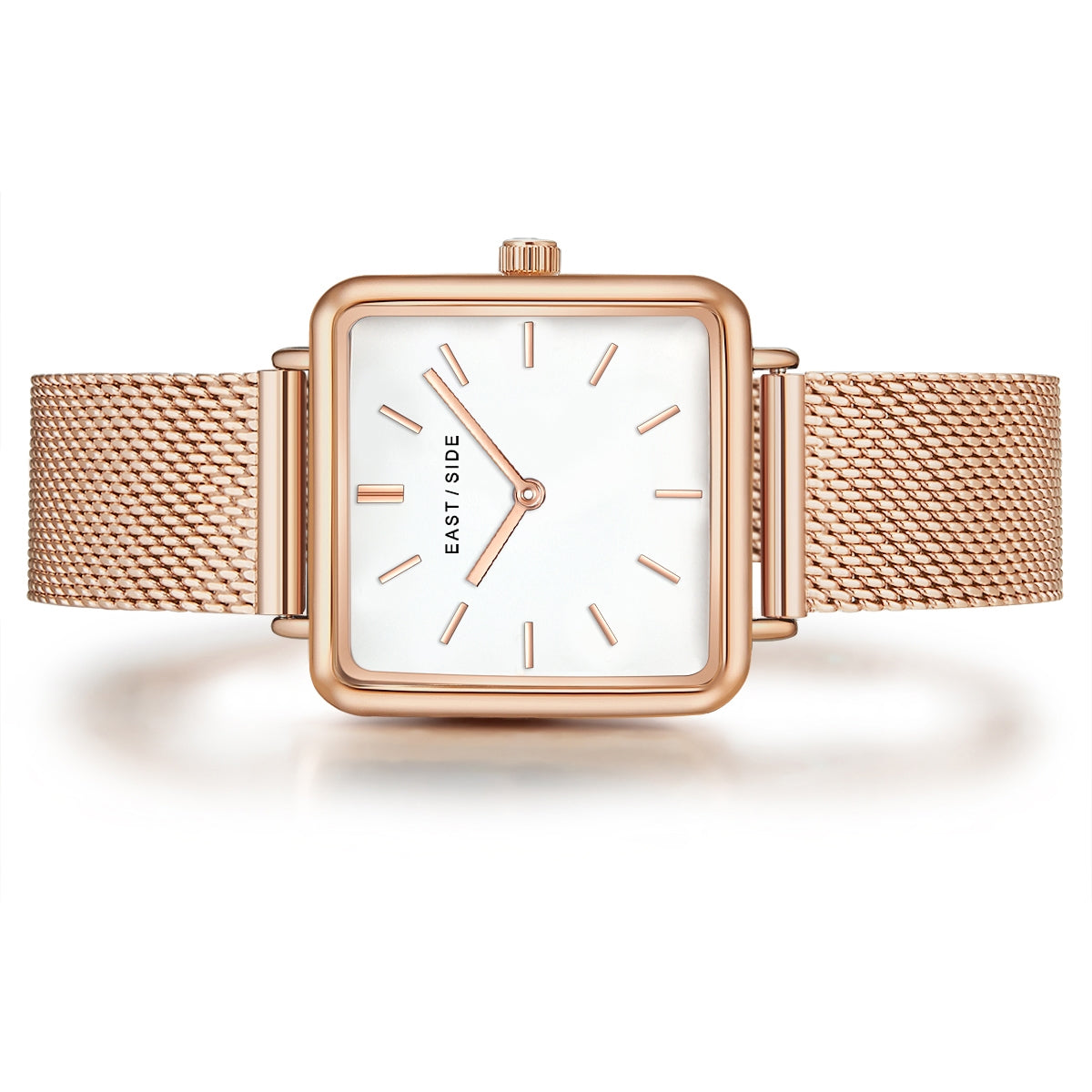Damen Quarzuhr roségold Edelstahl roségold