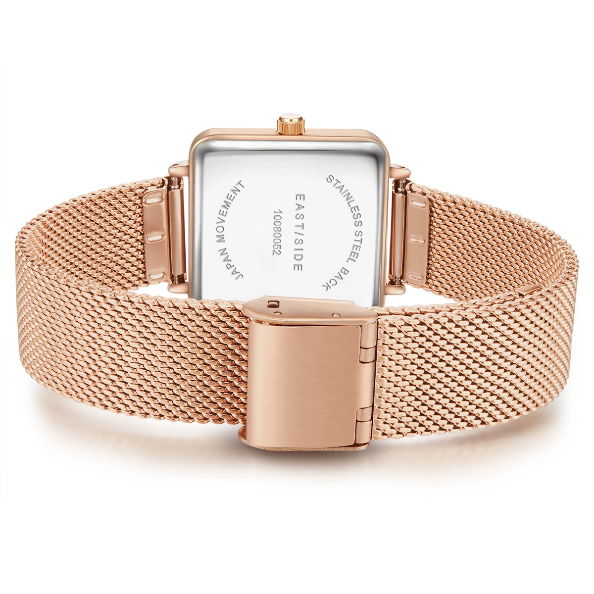 Damen Quarzuhr roségold Edelstahl roségold