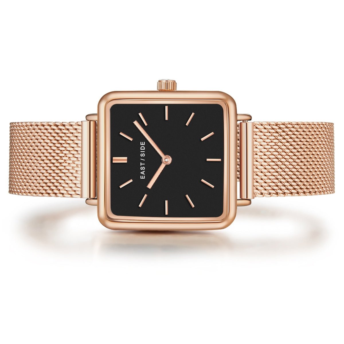 Damen Quarzuhr roségold Edelstahl roségold