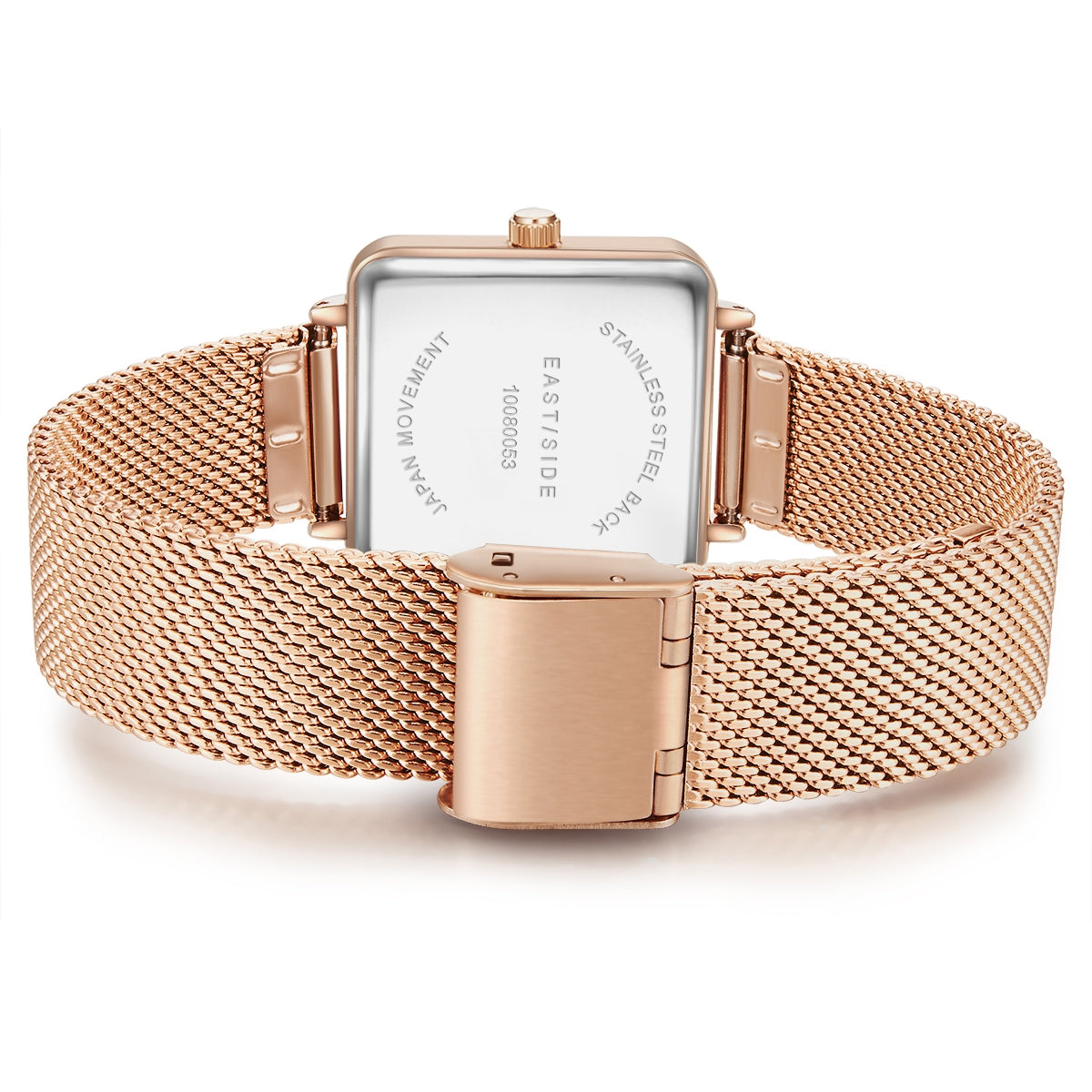 Damen Quarzuhr roségold Edelstahl roségold
