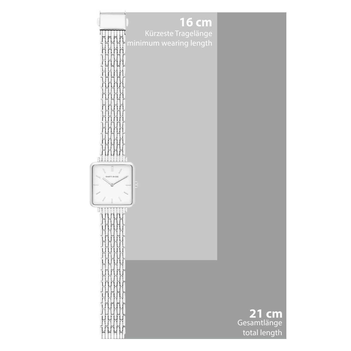 Damen Quarzuhr silber Metall silber