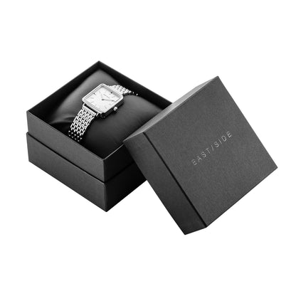 Damen Quarzuhr silber Metall silber
