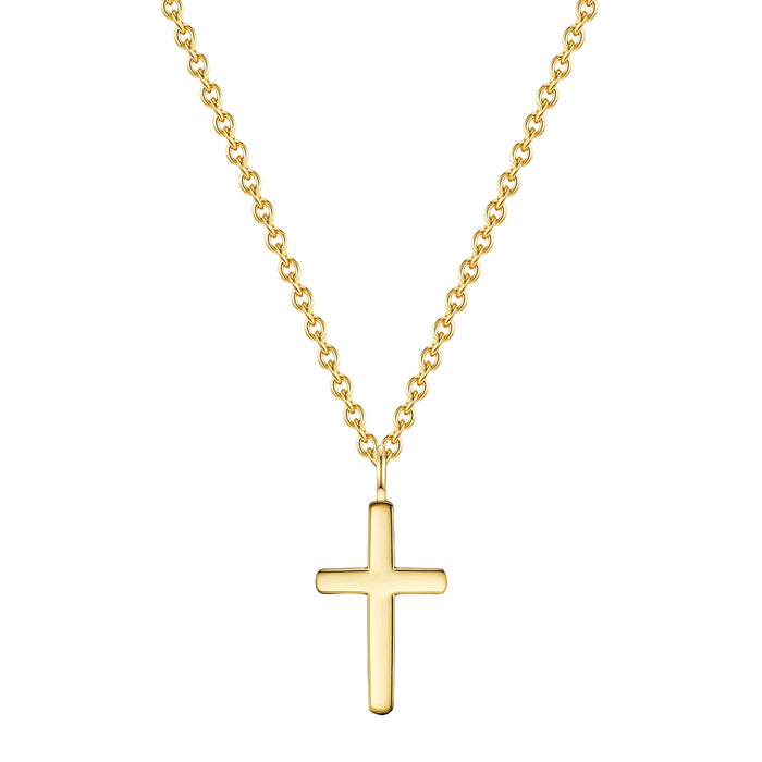 Kette mit Anhänger Edelstahl gelbgold