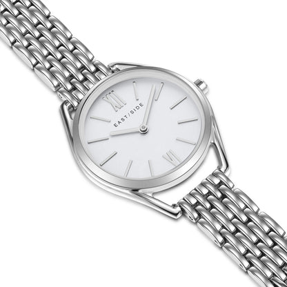 Damen Quarzuhr silber Edelstahl silber