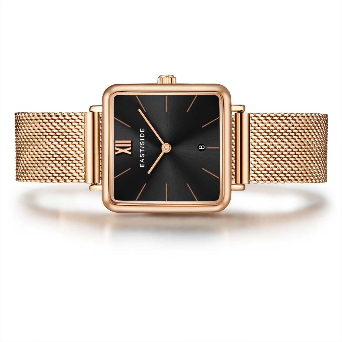 Damen Quarzuhr roségold Edelstahl roségold