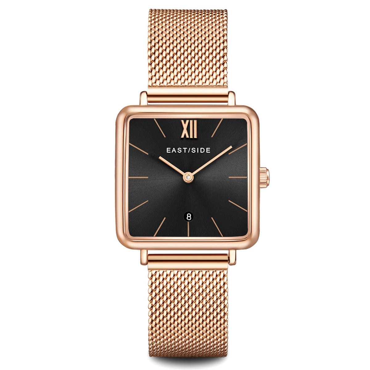 Damen Quarzuhr roségold Edelstahl roségold