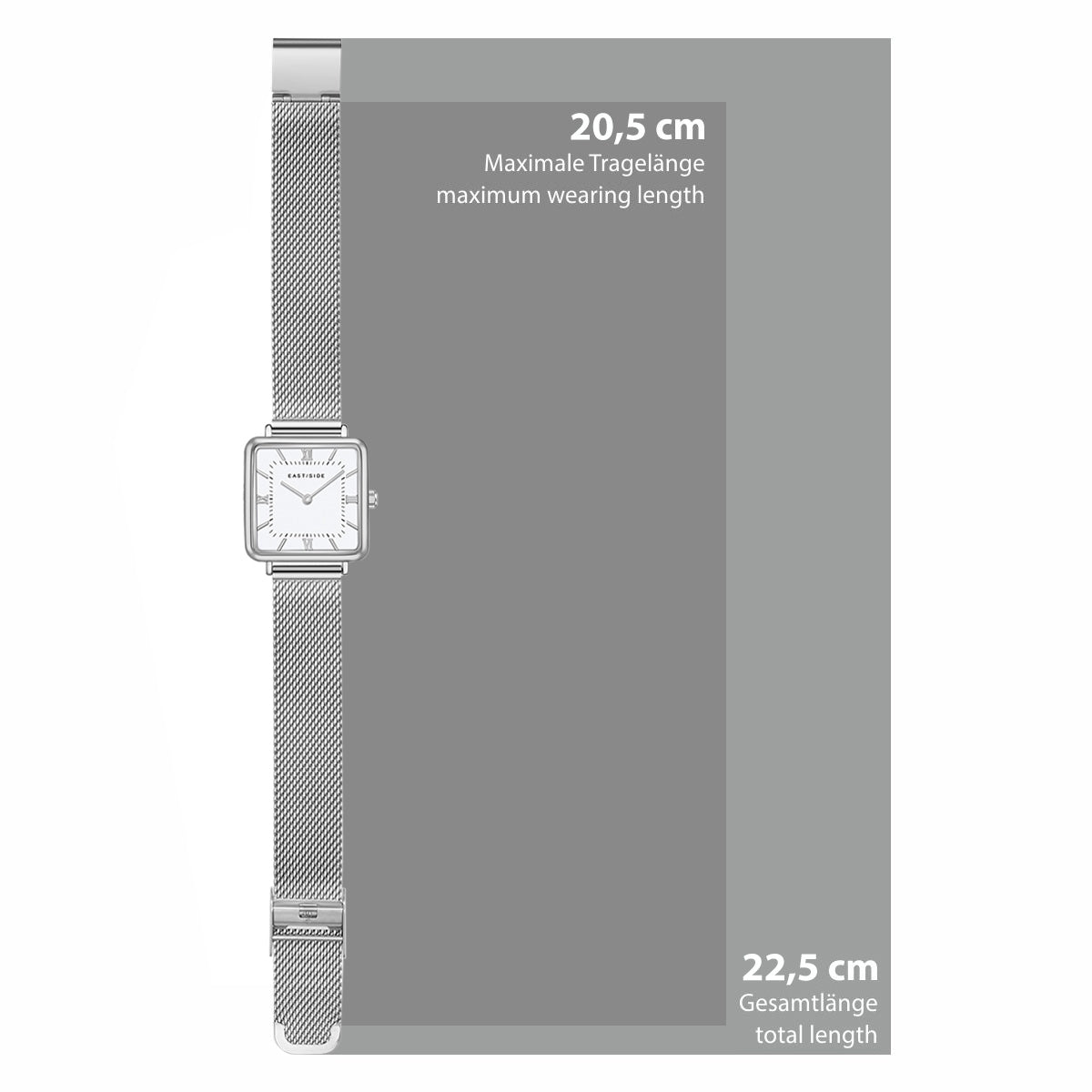 Damen Quarzuhr silber Edelstahl silber