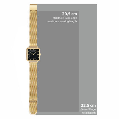 Damen Quarzuhr gelbgold Edelstahl gelbgold