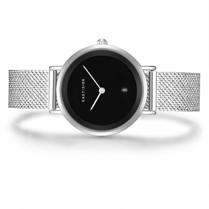 Damen Quarzuhr silber Edelstahl silber