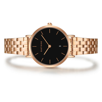 Damen Quarzuhr roségold Edelstahl roségold