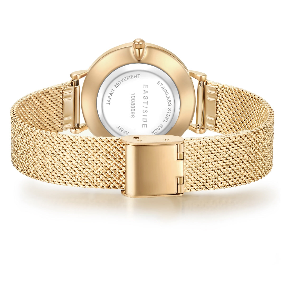 Damen Quarzuhr gelbgold Edelstahl gelbgold