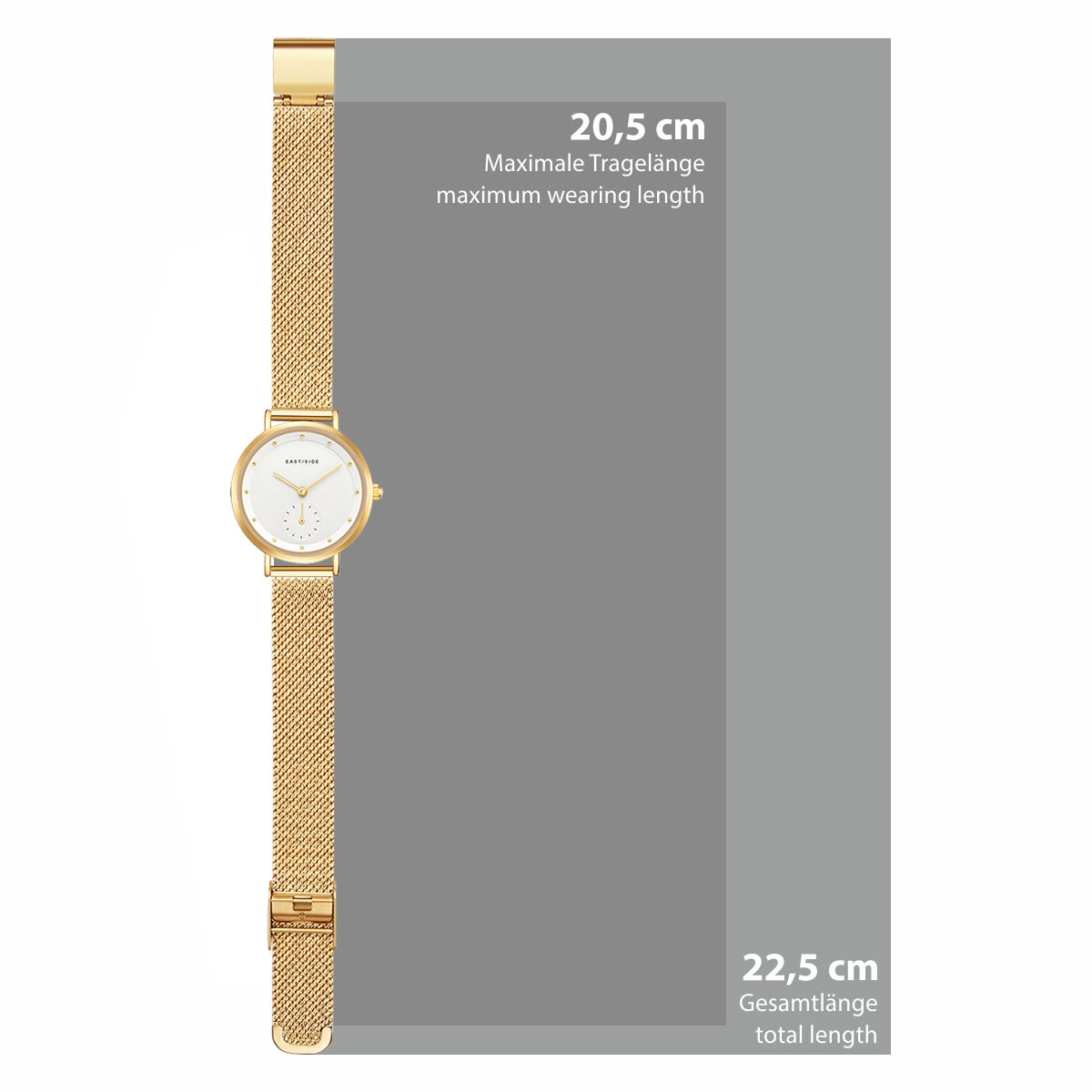 Damen Quarzuhr gelbgold Edelstahl gelbgold