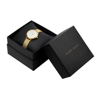 Damen Quarzuhr gelbgold Edelstahl gelbgold