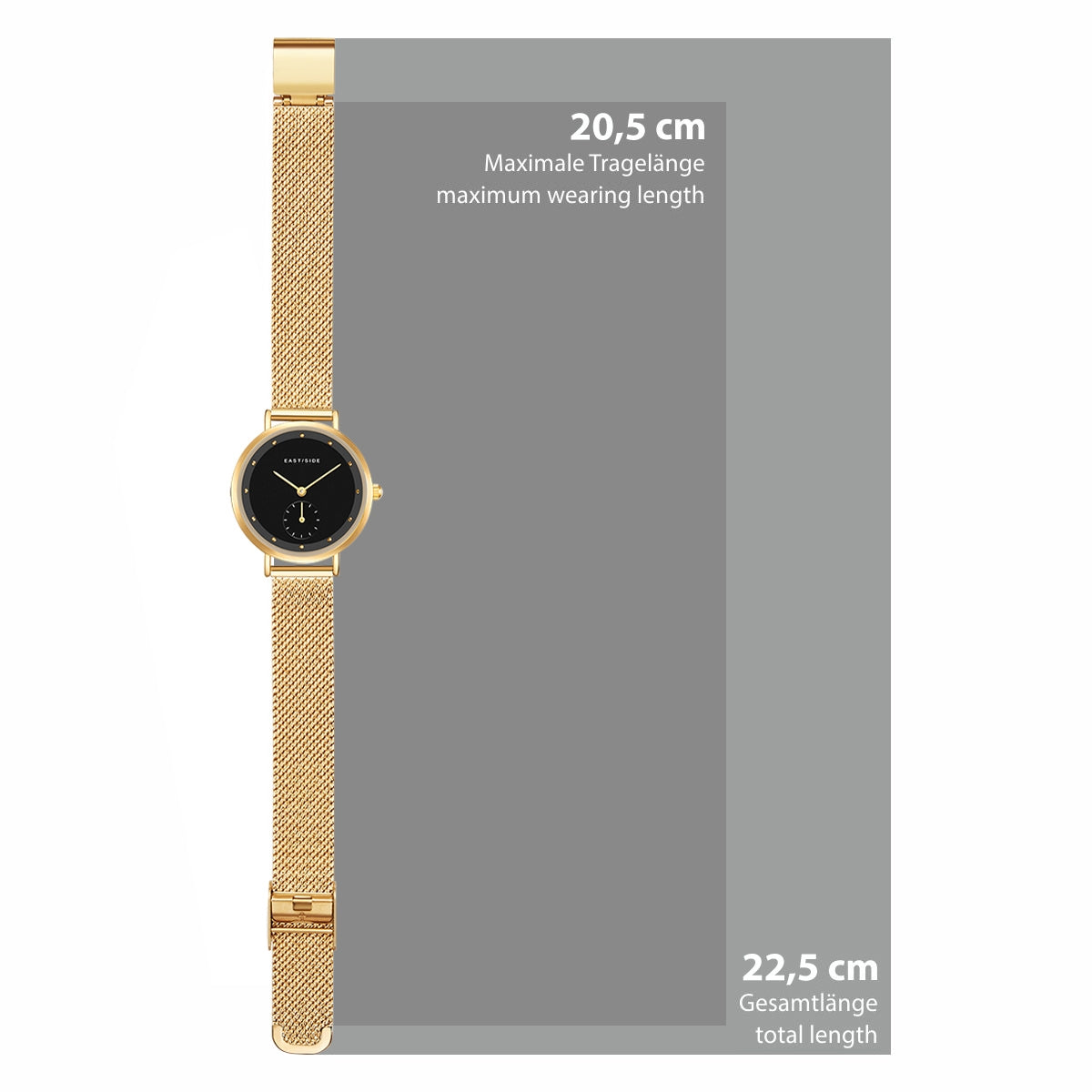 Damen Quarzuhr gelbgold Edelstahl gelbgold