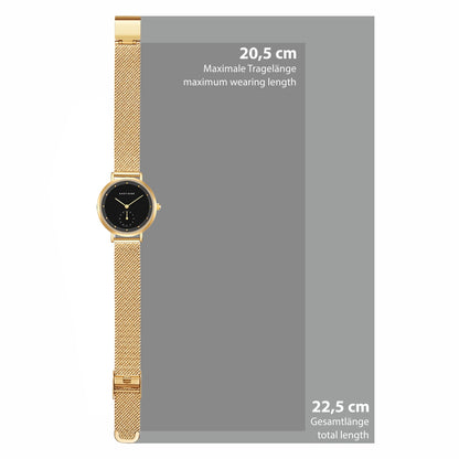 Damen Quarzuhr gelbgold Edelstahl gelbgold