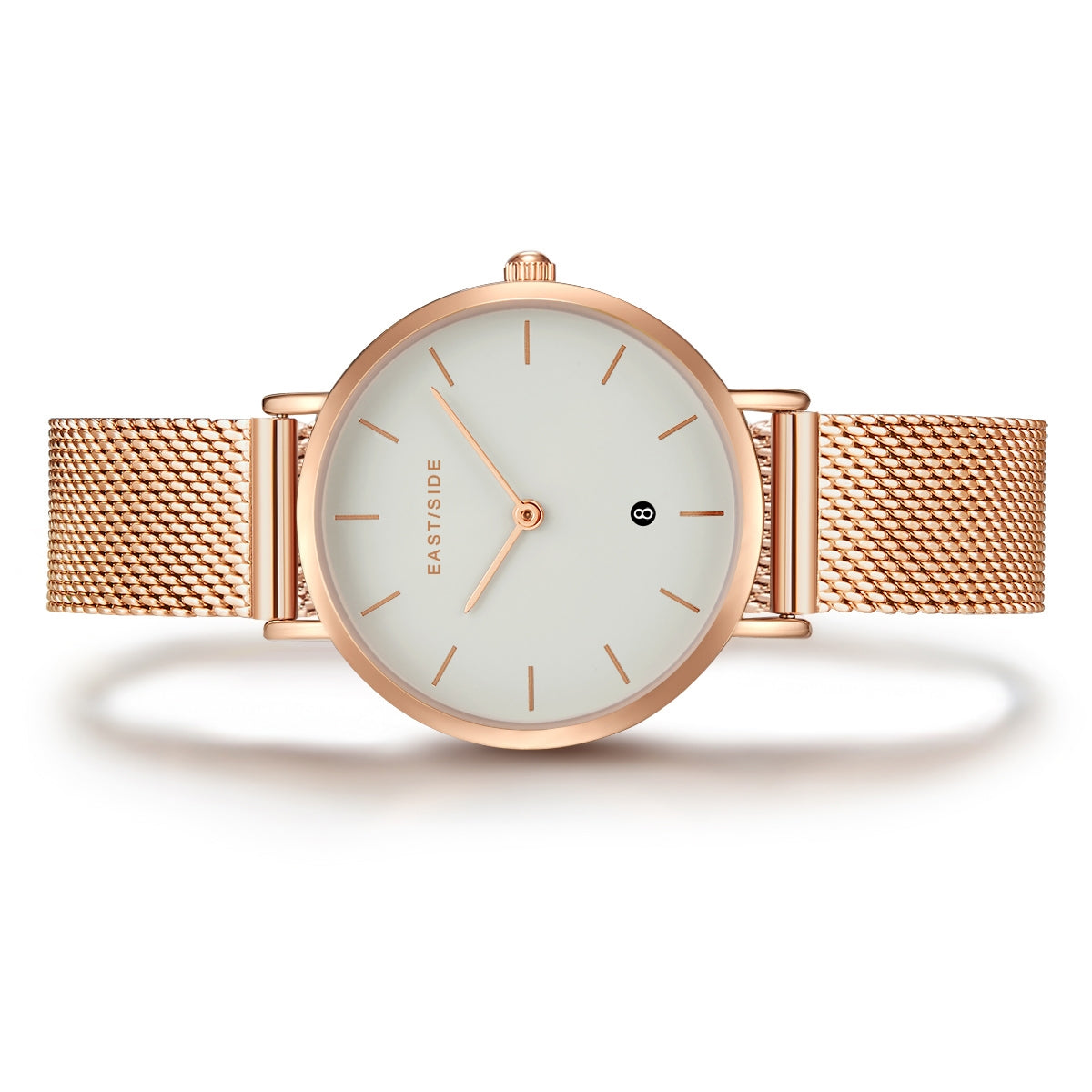 Damen Quarzuhr roségold Edelstahl roségold