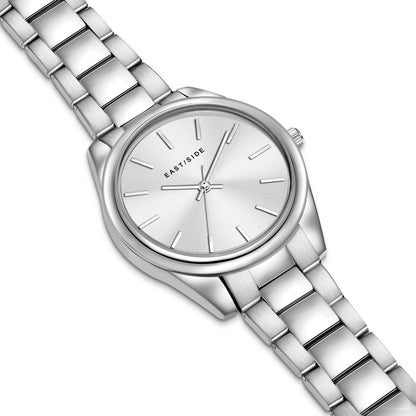 Damen Quarzuhr silber Edelstahl silber