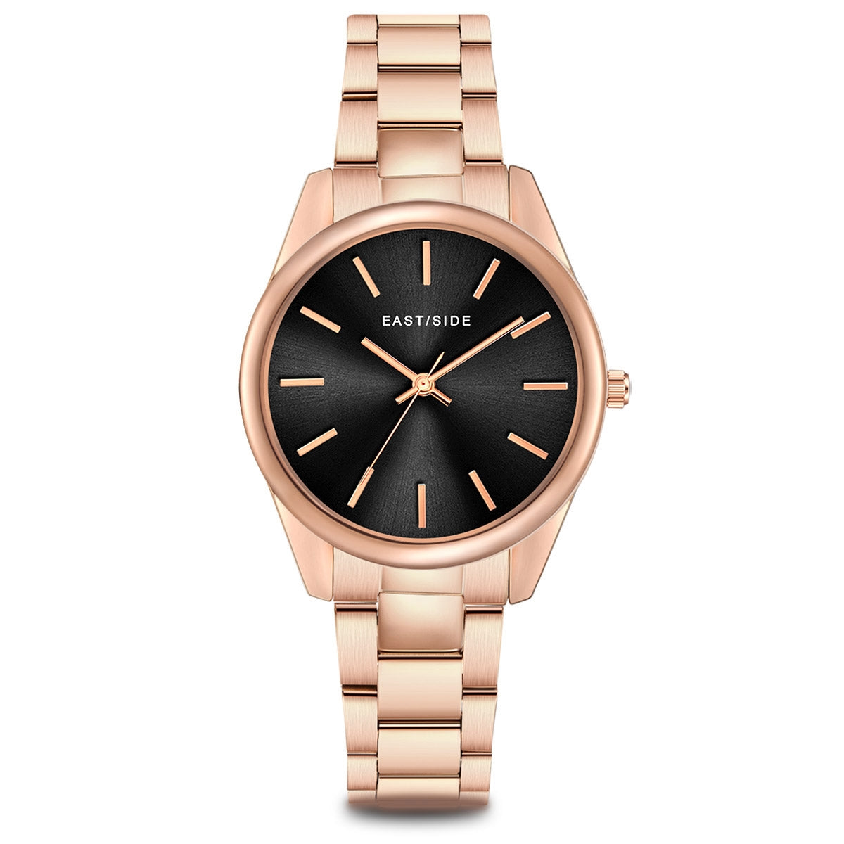 Damen Quarzuhr roségold Edelstahl roségold
