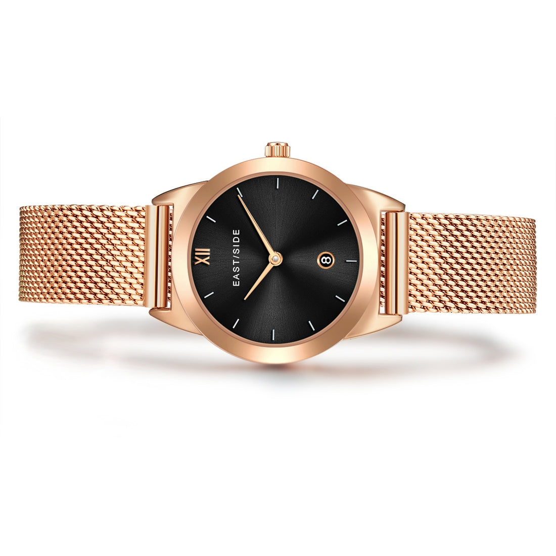 Damen Quarzuhr roségold Edelstahl roségold