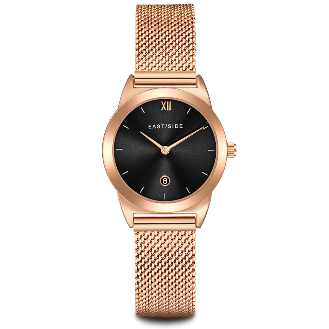 Damen Quarzuhr roségold Edelstahl roségold