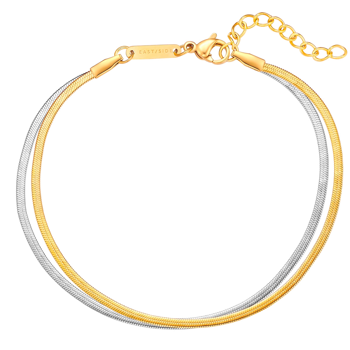 Armband Edelstahl bicolor