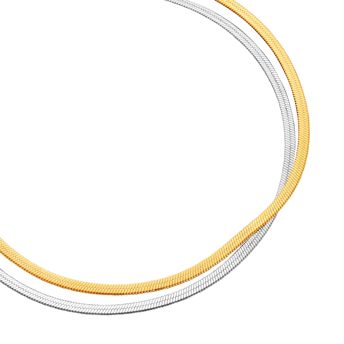 Armband Edelstahl bicolor