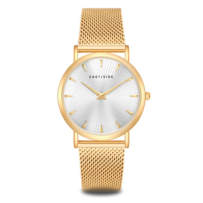 Damen Quarzuhr gelbgold Edelstahl gelbgold