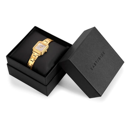 Damen Quarzuhr gelbgold Edelstahl gelbgold