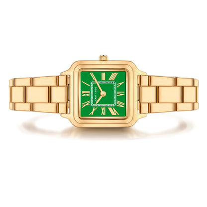 Damen Quarzuhr gelbgold Edelstahl gelbgold