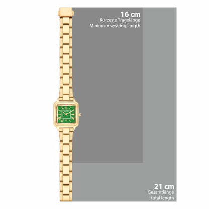 Damen Quarzuhr gelbgold Edelstahl gelbgold