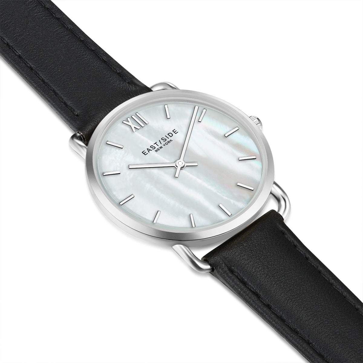 Pearl Damenuhr schwarz silber