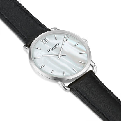 Pearl Damenuhr schwarz silber
