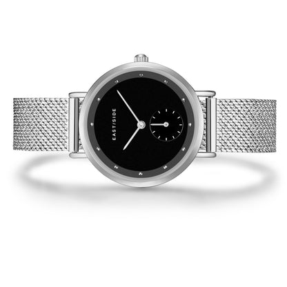 Damen Quarzuhr silber Edelstahl silber