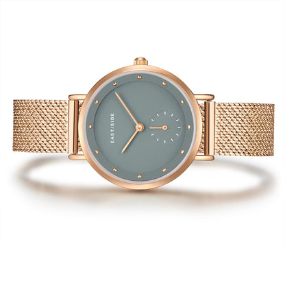 Damen Quarzuhr roségold Edelstahl roségold